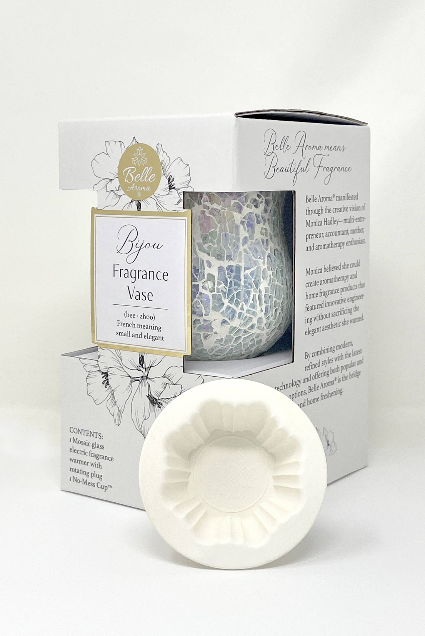 Bijou Fragrance Vase™ Eco-Friendly Wax Warmer with LED Glow