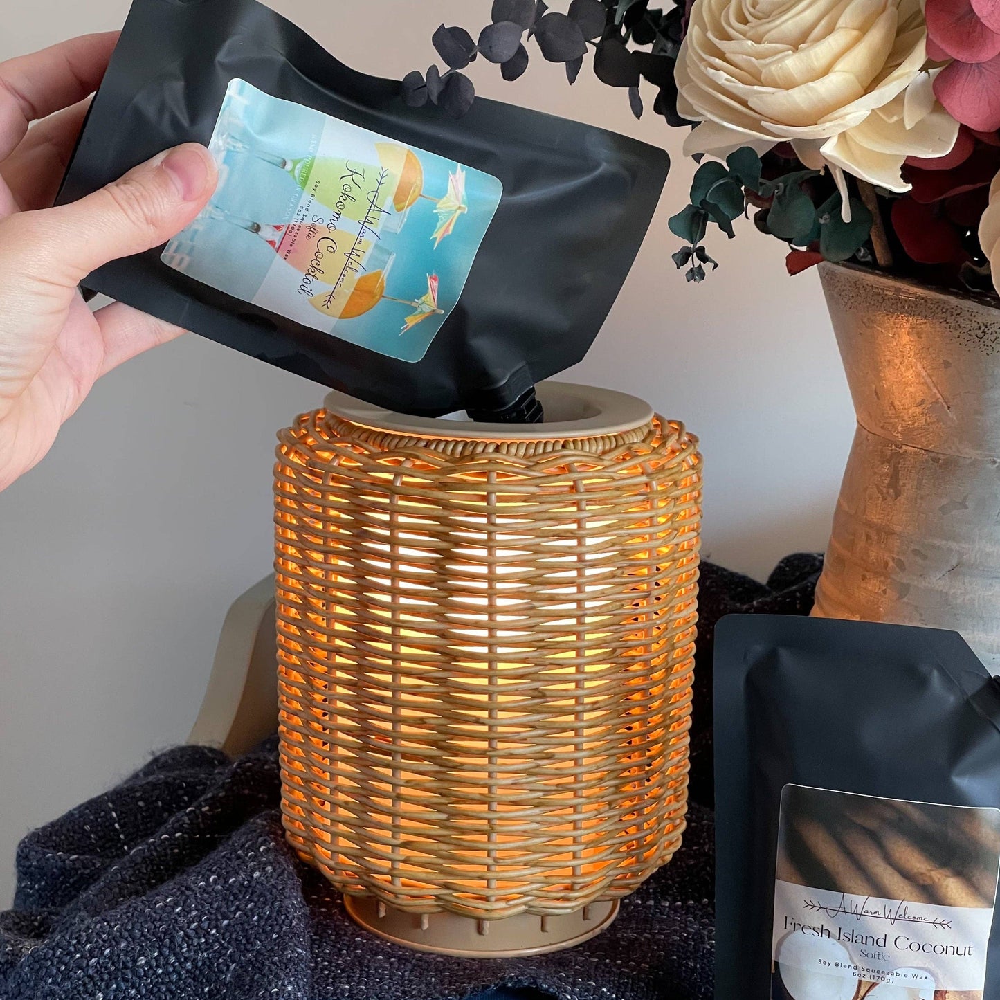 Hand-Tooled Leather Softie | Squeeze Wax Melt