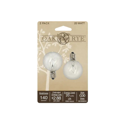 20 Watt Warmer Bulb Oak & Rye