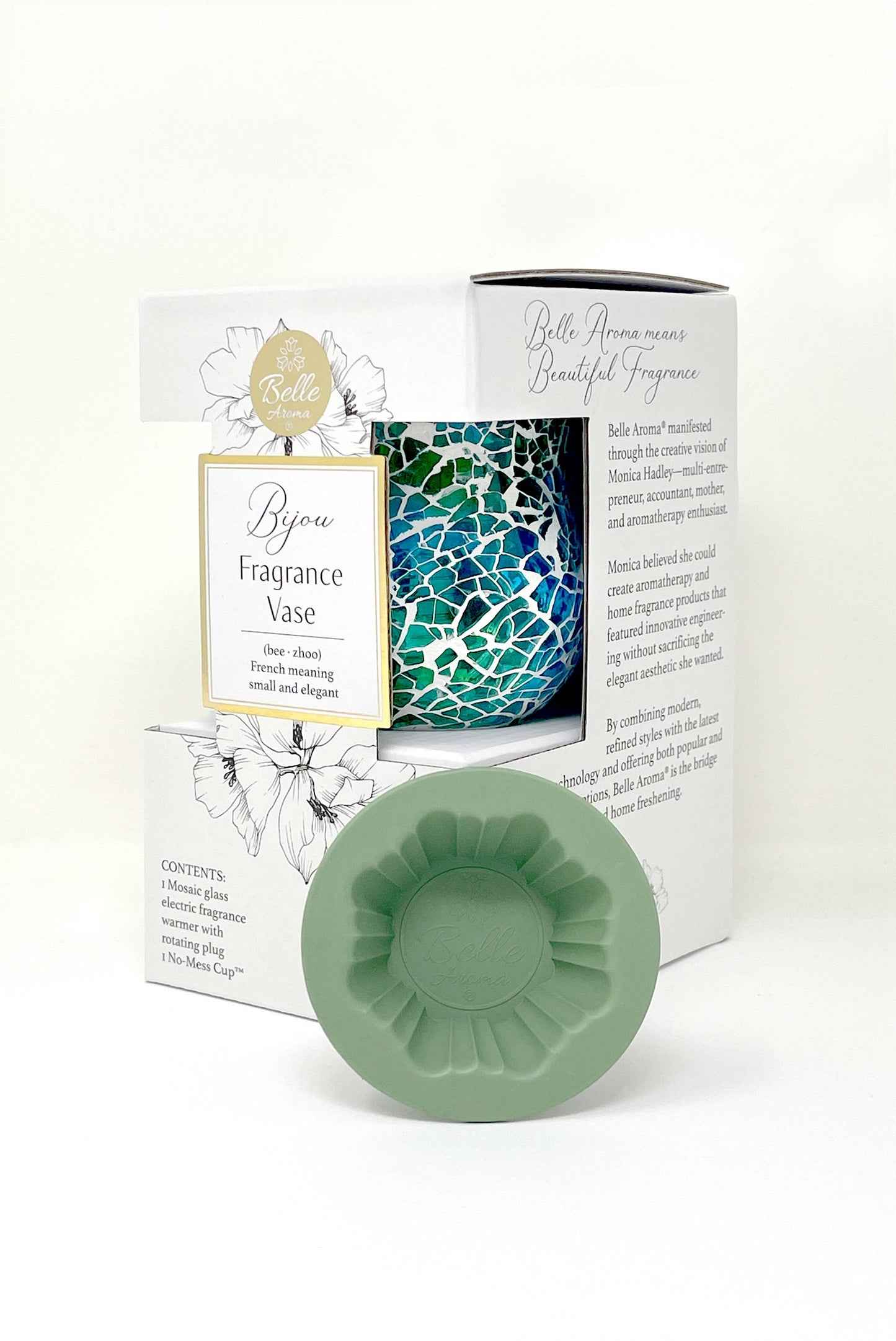 Bijou Fragrance Vase™ Eco-Friendly Wax Warmer with LED Glow