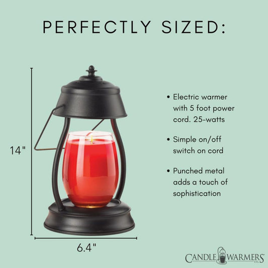 Hurricane Lamp-Black