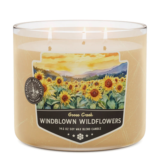 Wind Blown Wildflowers 3 wick candle