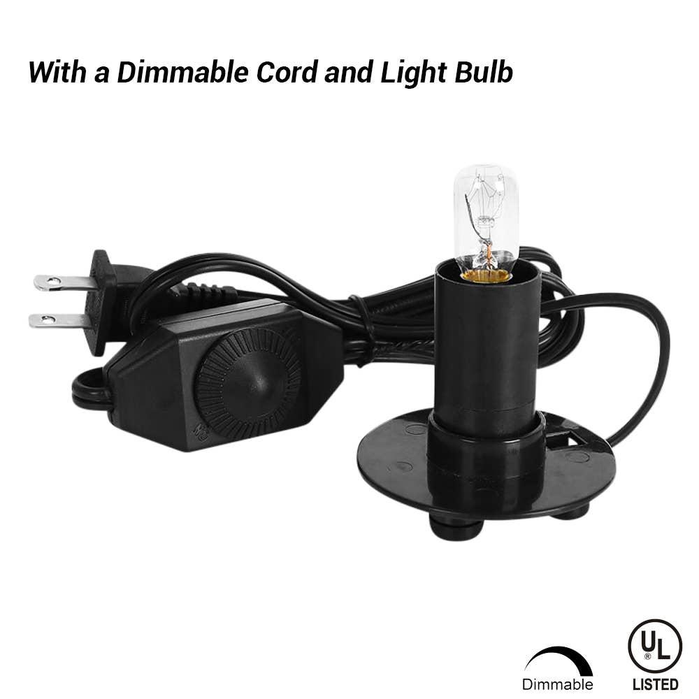 Ethnic Elephant Salt Lamp Diffuser With Ul Listed Dimmer