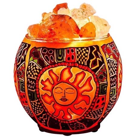 Tribal Sun Aromatherapy Salt Lamp w/ UL  Listed Dimmer Cord