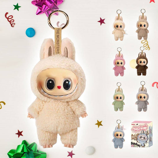 Macaron Labubu Monster Doll Keychain Exciting Macaron Blind Box