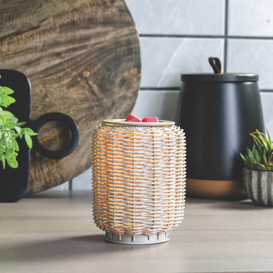 Grey Wicker Illumination Warmer
