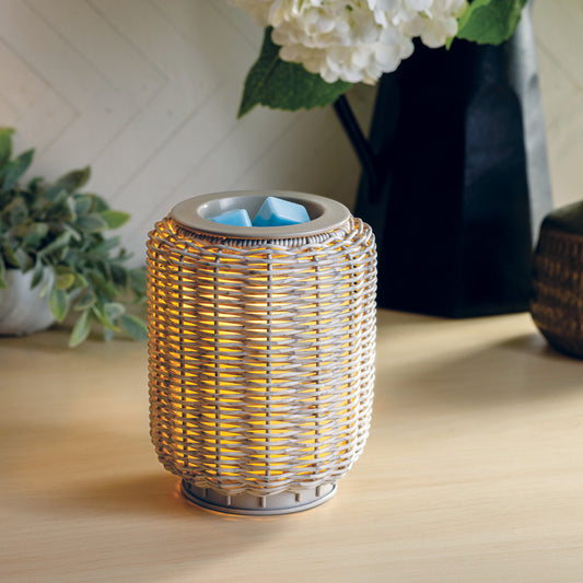 Grey Wicker Illumination Warmer