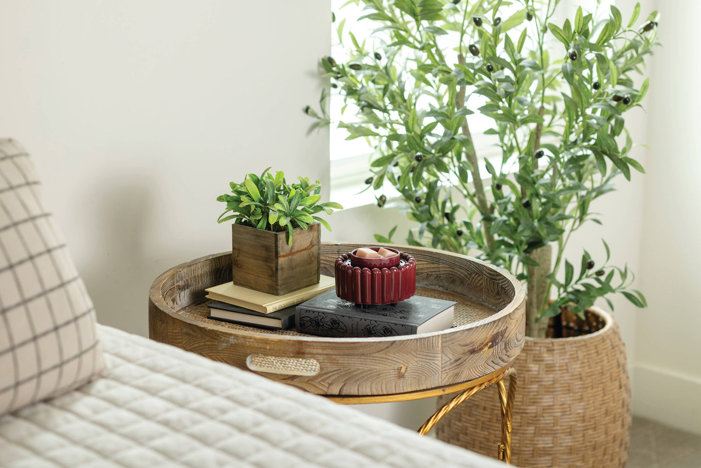 Burgundy Ridges Fan Fragrance Warmer