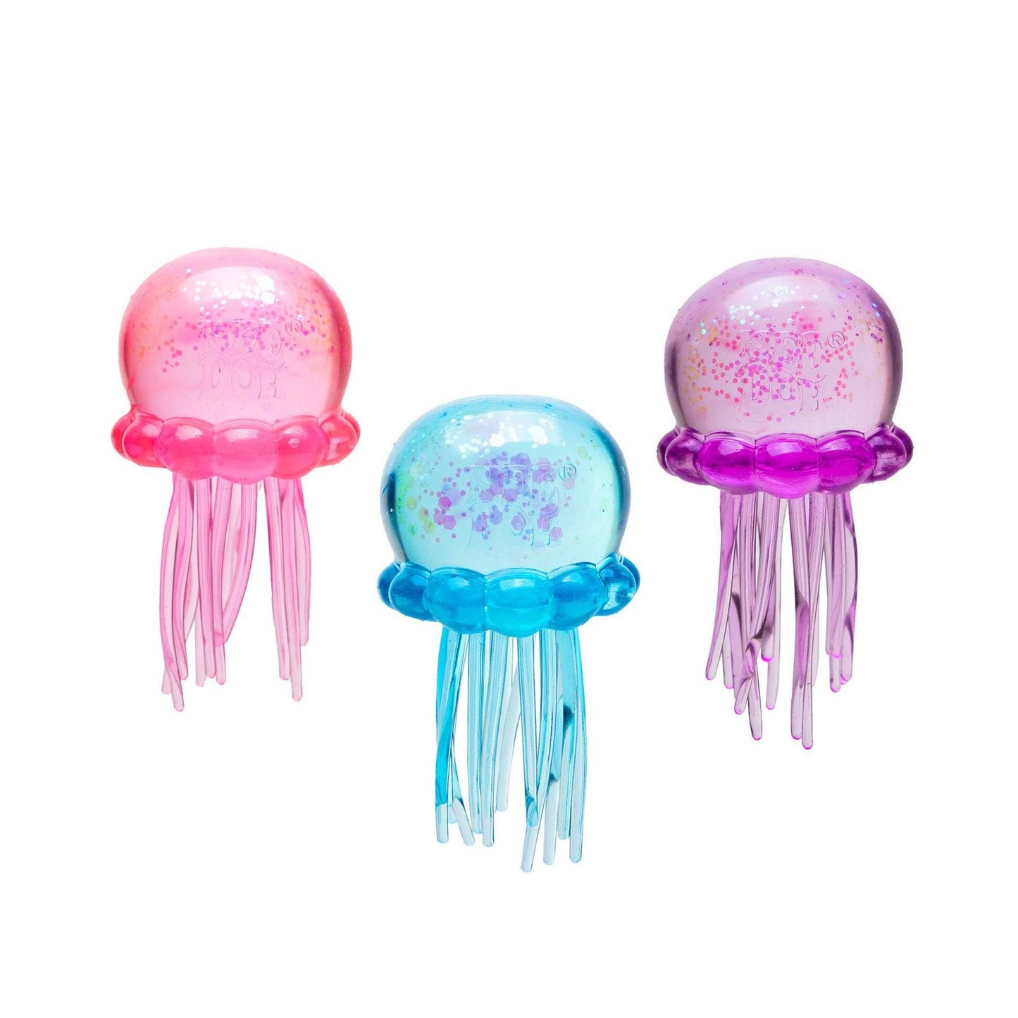 Glitter Jellyfish Toy Slow Rising Stress Relief Squeeze Toy
