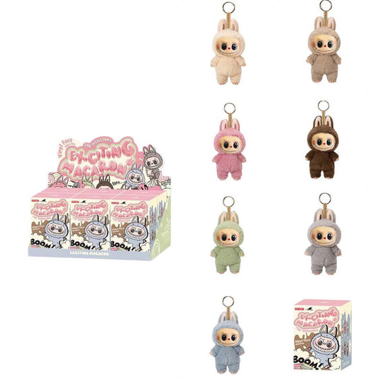 Macaron Labubu Monster Doll Keychain Exciting Macaron Blind Box