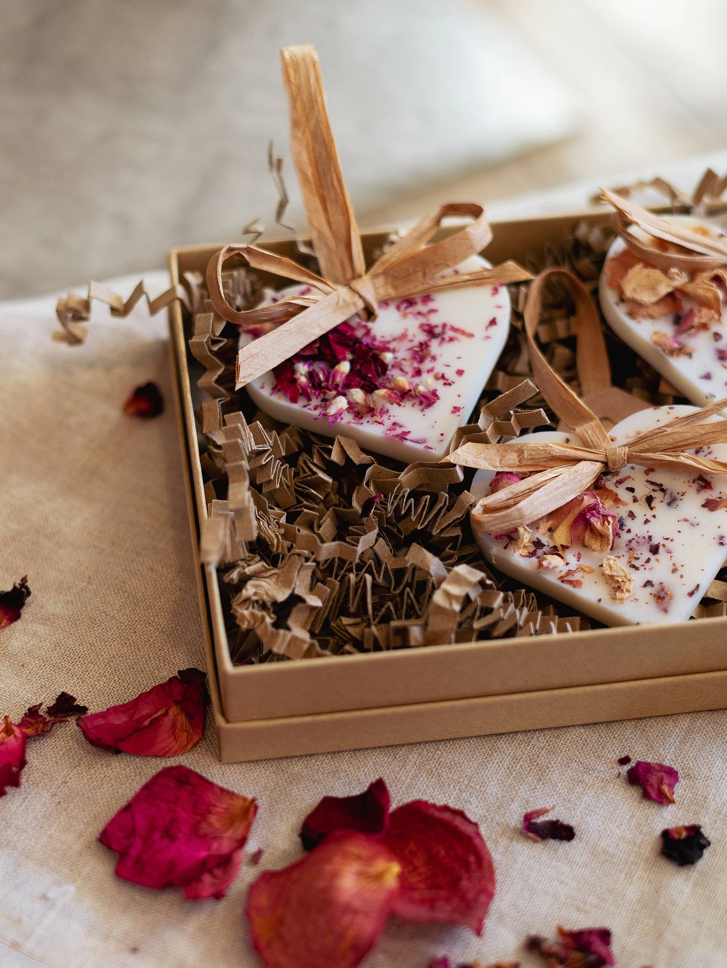 Heart Scented Decoration - Rose & Lemon Leaf