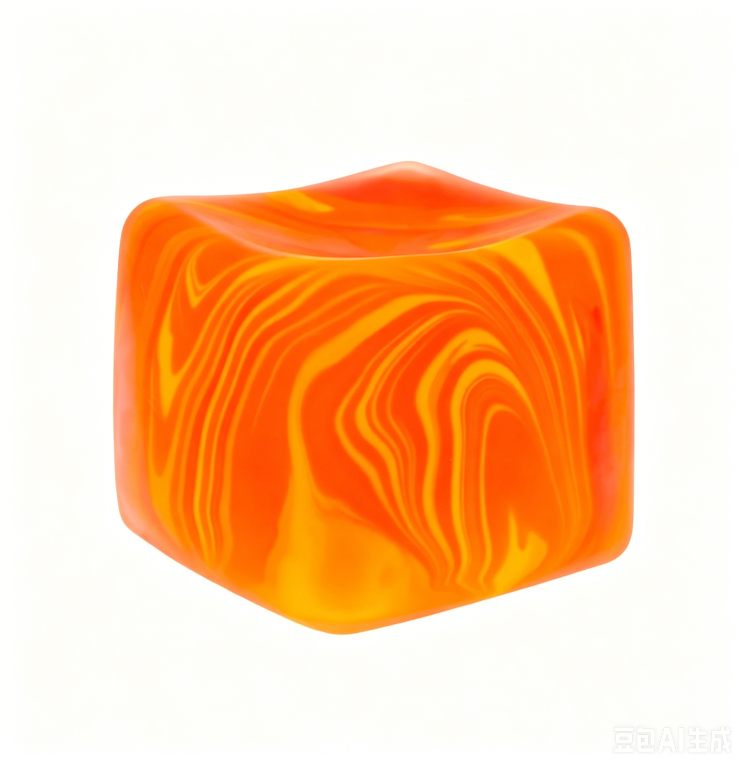 Marbled Nice Cube  Slow Rising Stress Relief Squeeze Toy