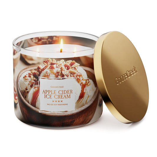 Apple Cider Ice Cream 3 wick candle