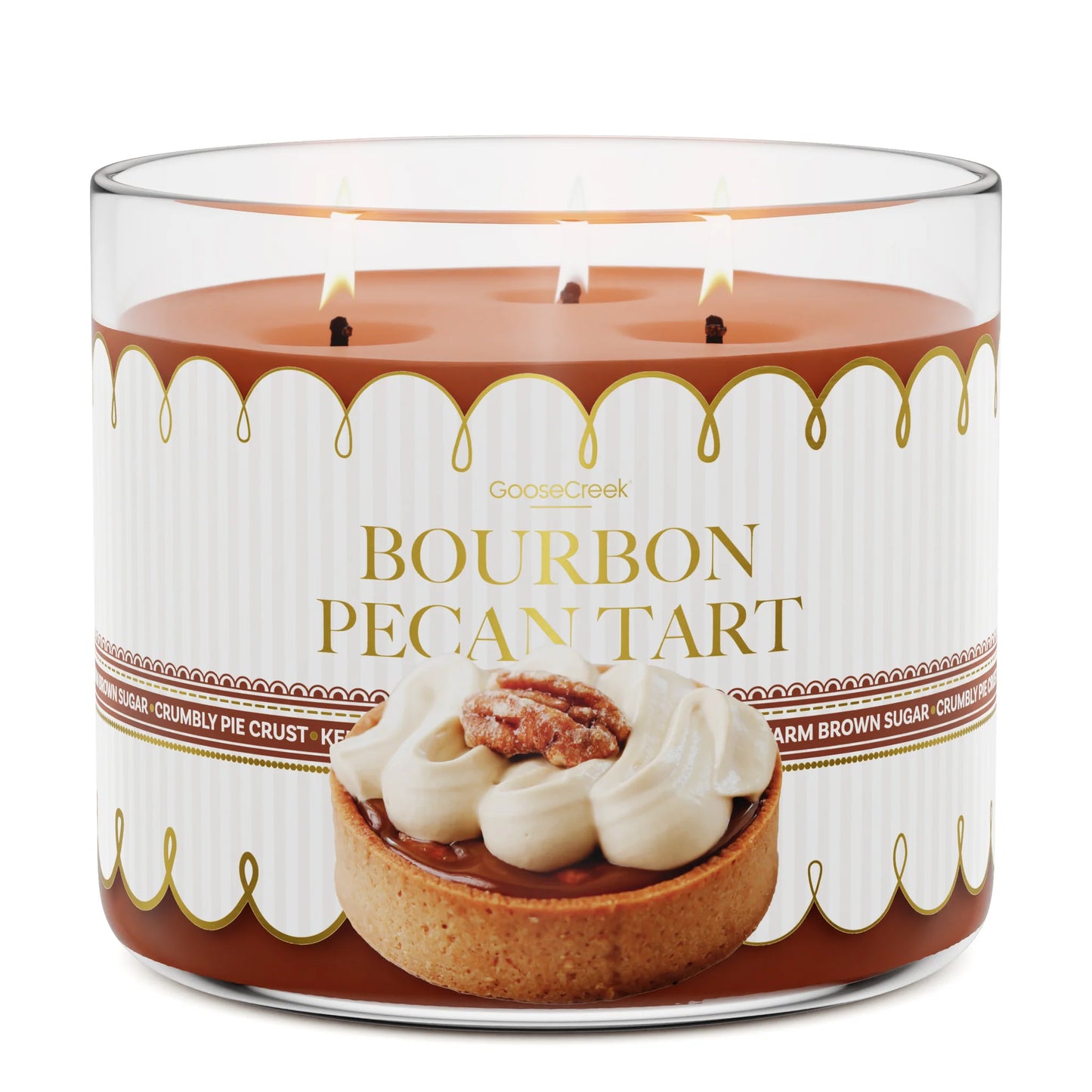 Bourbon Pecan Tart 3 wick candle