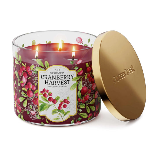 Cranberry Harvest 3 wick candle