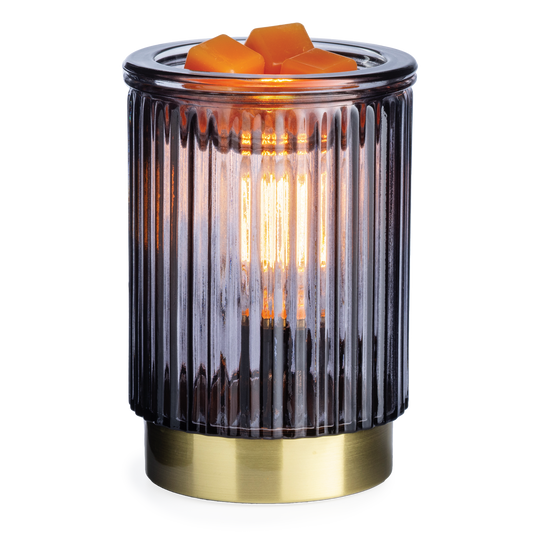 Black Fluted Glass