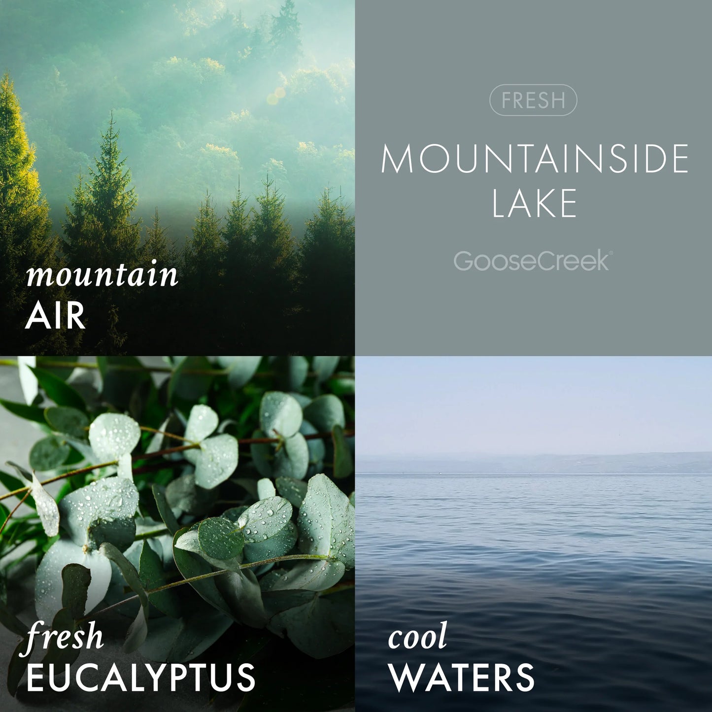 Mountain Side Lake 3 wick candle