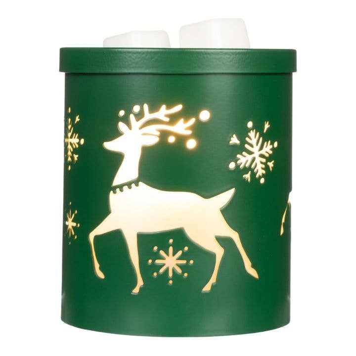 Holiday Deer Fragrance & Wax Electric Warmer