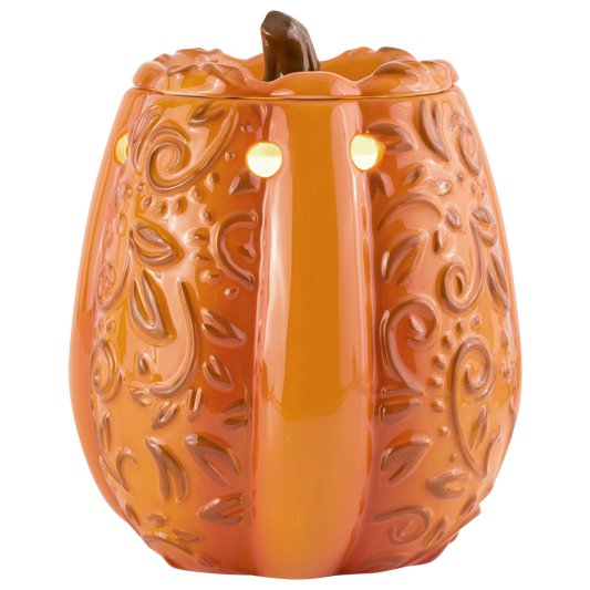 Swirly Pumpkin Fragrance & Wax Electric Warmer