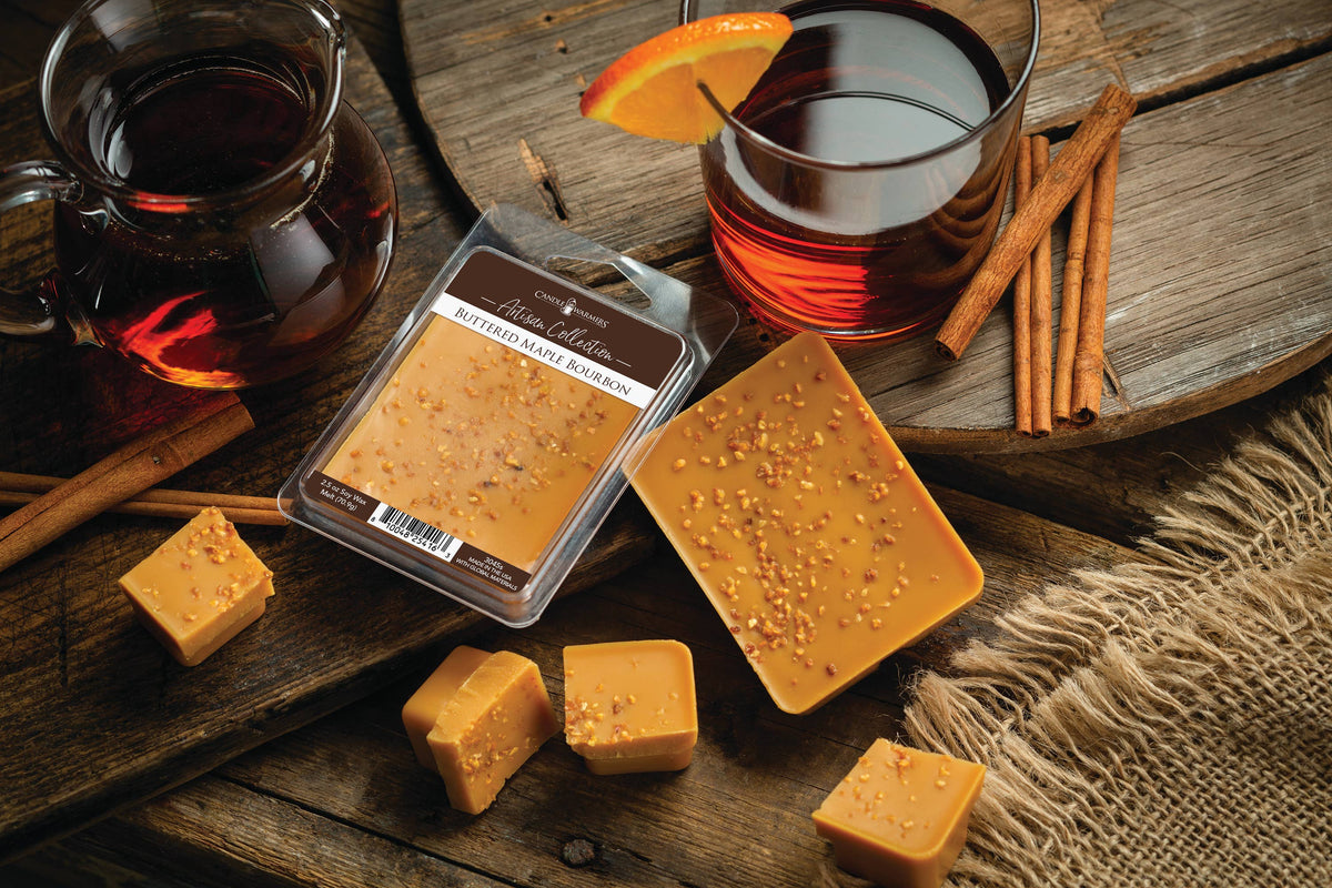 2.5 oz Artisan Wax Melts Buttered Maple Bourbon