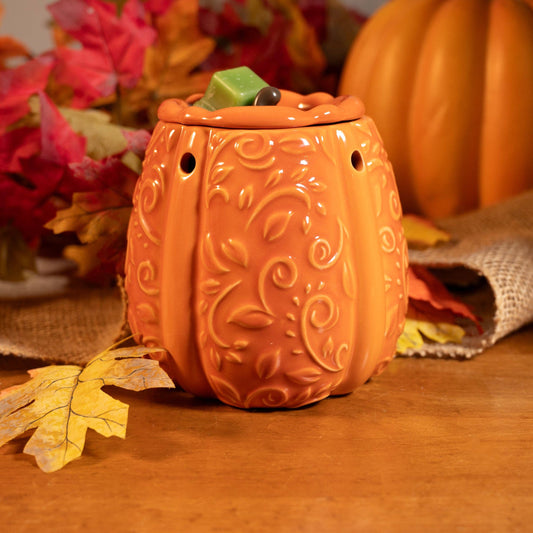 Swirly Pumpkin Fragrance & Wax Electric Warmer