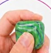 MINIATURE SWIRL CUBE SQUISHY