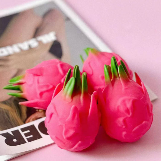 Simulation Dragon Fruit Squishy Toy Slow Rising Stress Relief Squeeze Toy