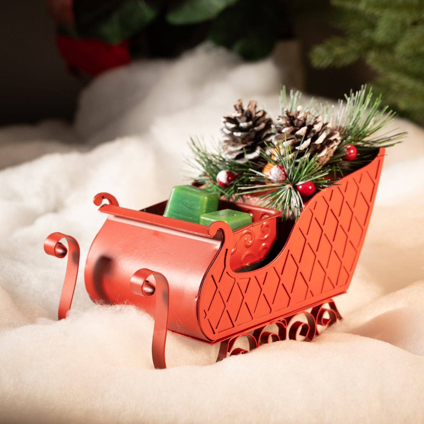 Santa's Vintage Sleigh Fragrance & Wax Electric Warmer